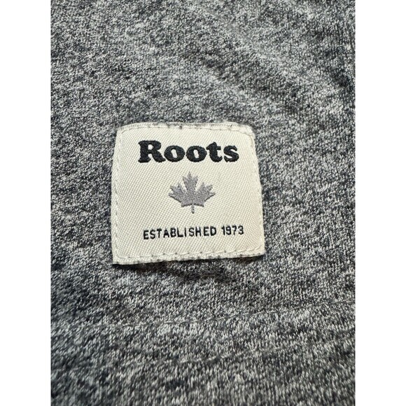Roots Canada Mens Gray Embroidered Logo Checkered Long Sleeve Shirt Size Medium - Picture 3 of 6
